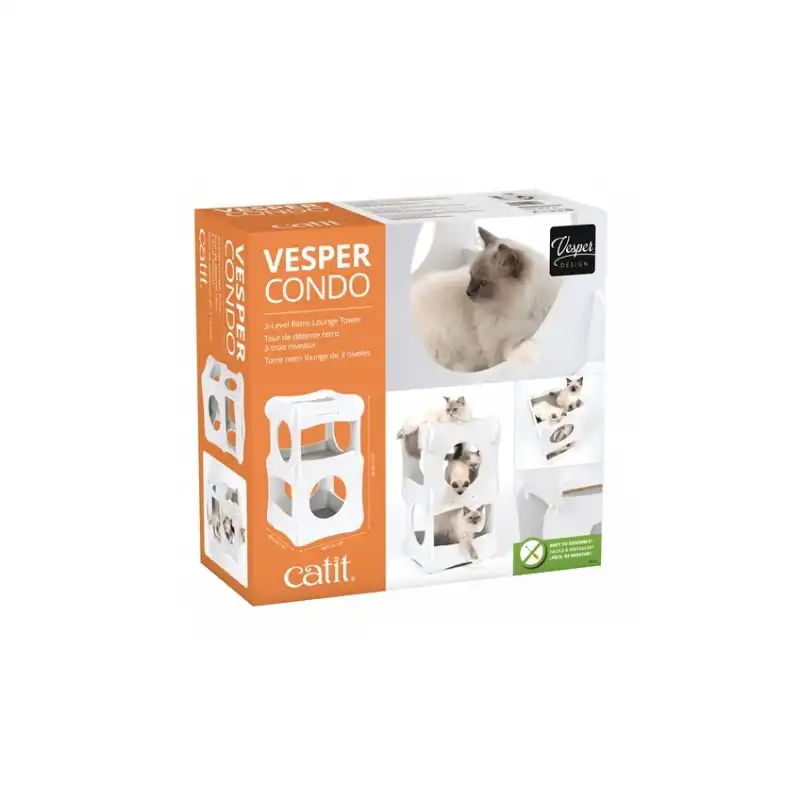 Catit Vesper Condo para gatos, Tamaño 48,5x 48,5x 49 cms