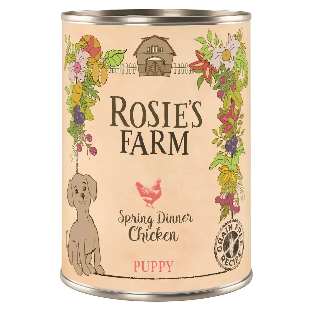 Rosie's Farm Puppy 6 x 400 g  - Pollo