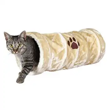 Trixie Tunel Juego, Peluche, Ø 22X60 Cm Beige