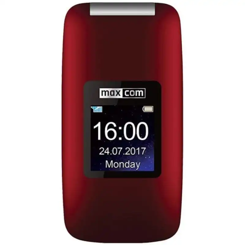 MaxCom MM824 Comfort Teléfono con Tapa Rojo Libre
