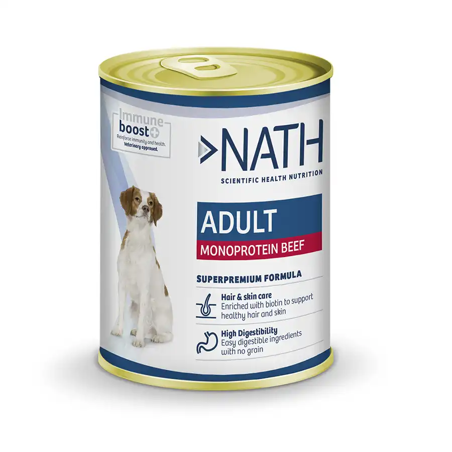 Nath Adult Monoprotein Ternera lata para perros