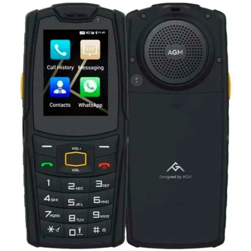 AGM M7 4G Móvil Básico para Personas Mayores Rugerizado Black