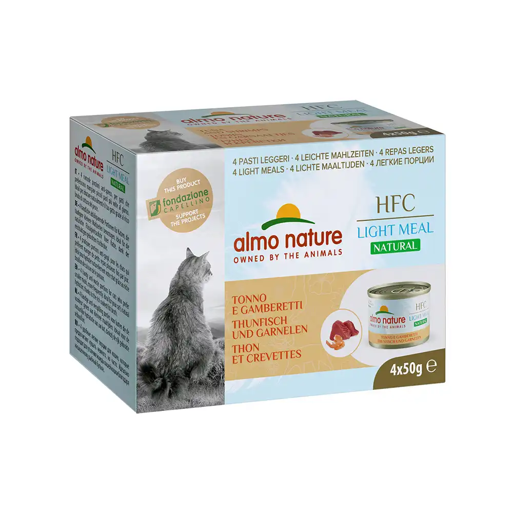 Almo Nature HFC Natural Light 4 x 50 g - Atún y gambas