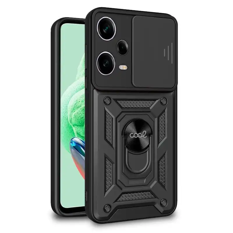 Cool Carcasa Hard Ring Negra para Xiaomi Redmi Note 12 5G/Poco X5 5G