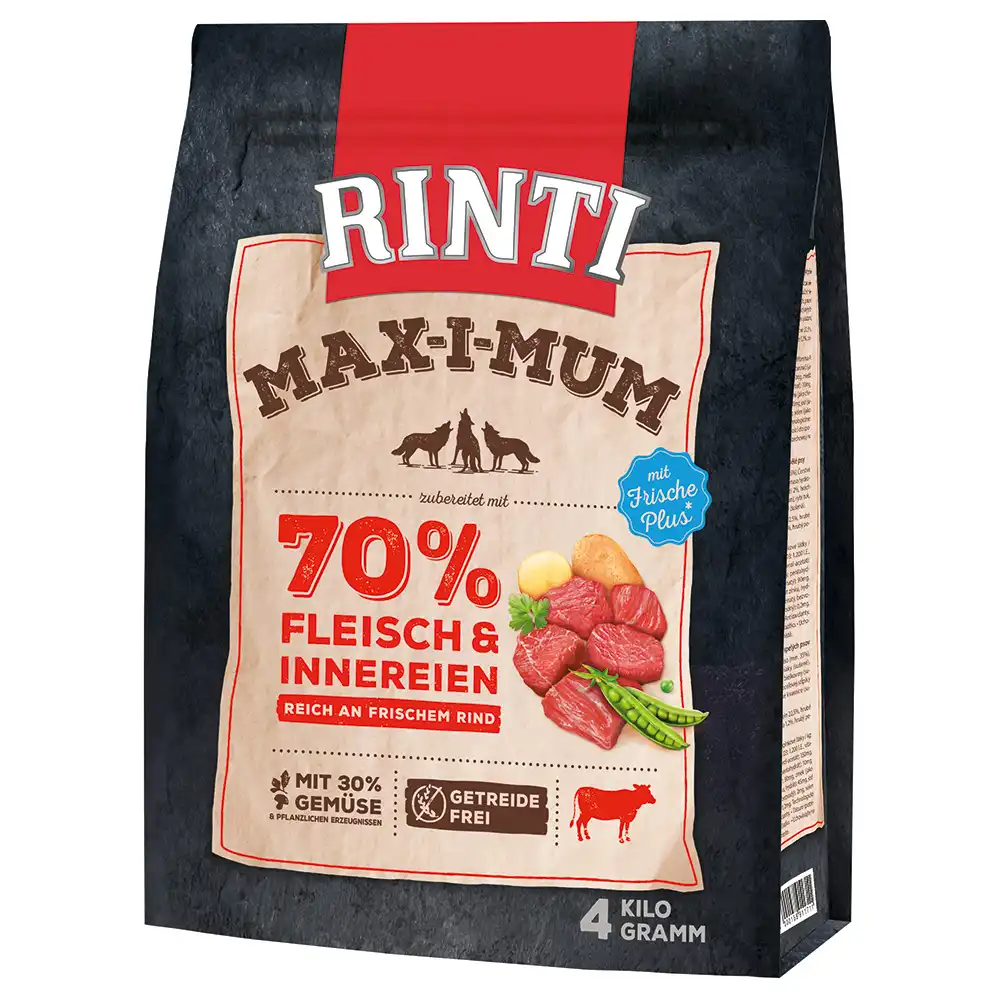 Rinti Max-i-mum con vacuno para perros - 4 kg