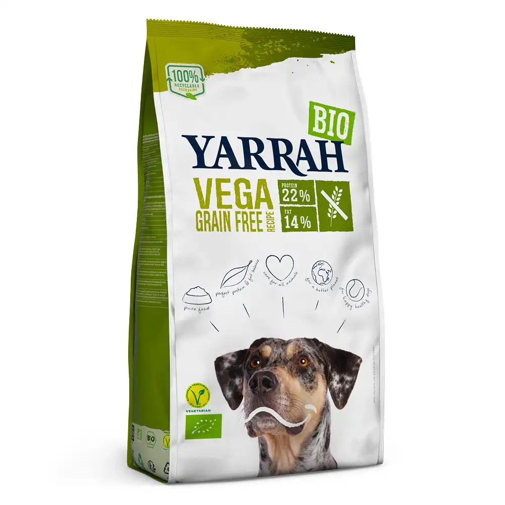 Yarrah pienso vegetariano y ecológico para perros - sin cereales - 10 kg