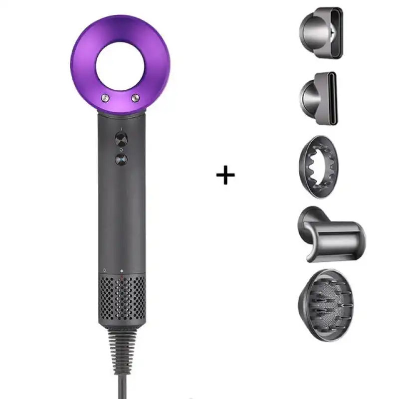 Arzopa Súper Hair Dryer Secador de Pelo 1600W Profesional con Accesorios Púrpura