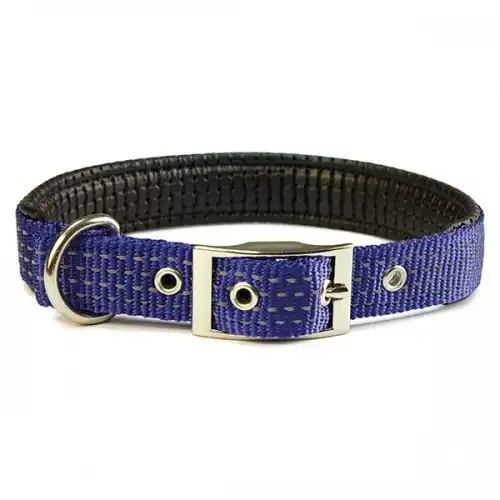 Collar nylon liso color Azul