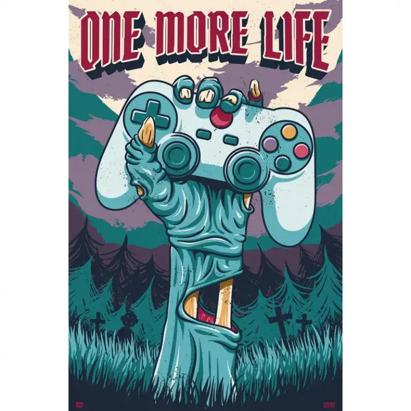 Erik Maxi Póster Gamer One More Life 91.5x61cm