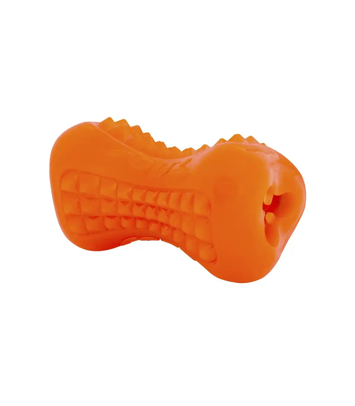 Rogz yumz hueso de juguete naranja para perros