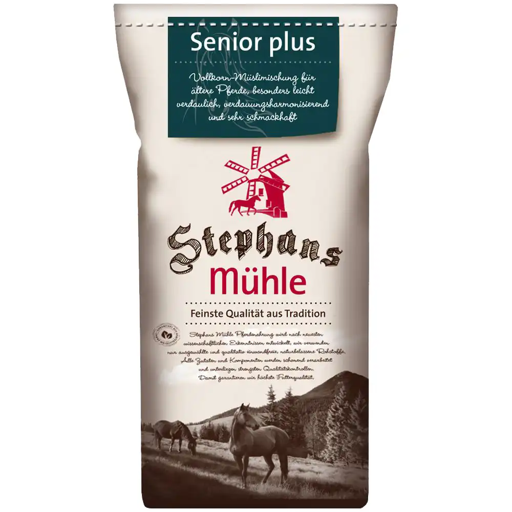 Stephans Mühle Senior plus comida para caballos - 25 kg