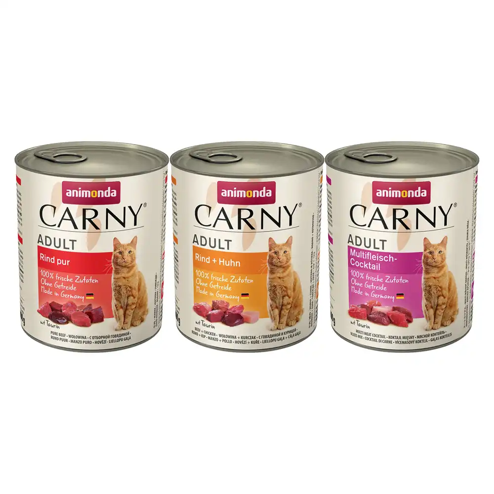 Animonda Carny Adult 6 x 800 g - Pack mixto con carne de vacuno