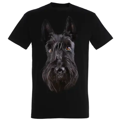 Camiseta Terrier Escocés color Negro