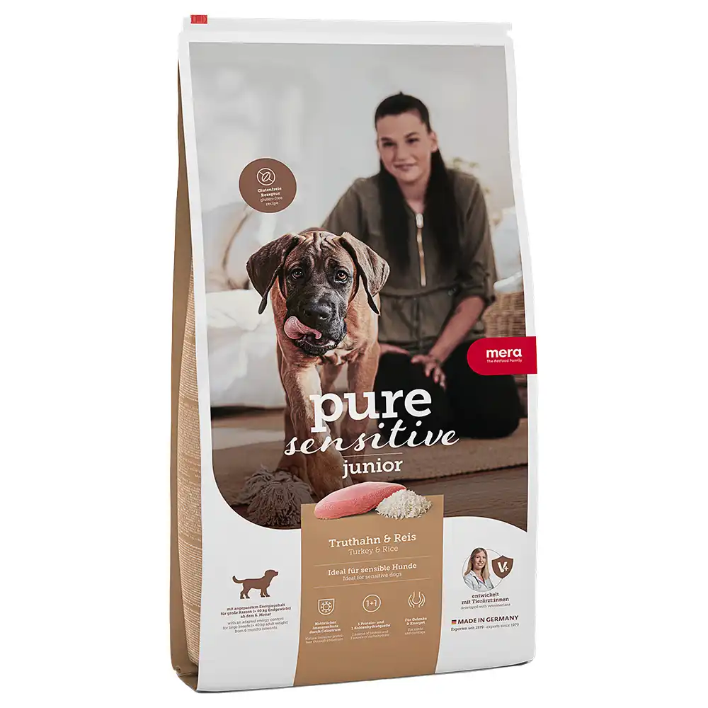 Meradog Pure Sensitive Junior Pavo y Arroz 12.5 KG