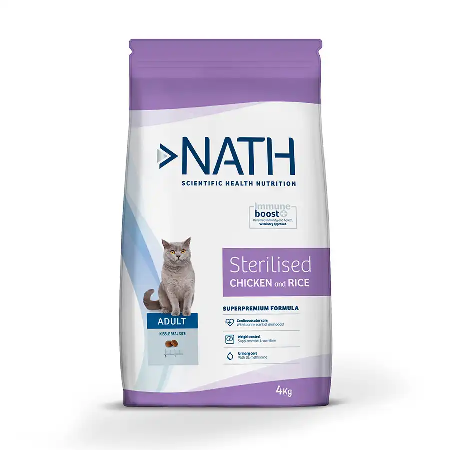 Nath Adult Sterilised Pollo y Arroz pienso para gatos