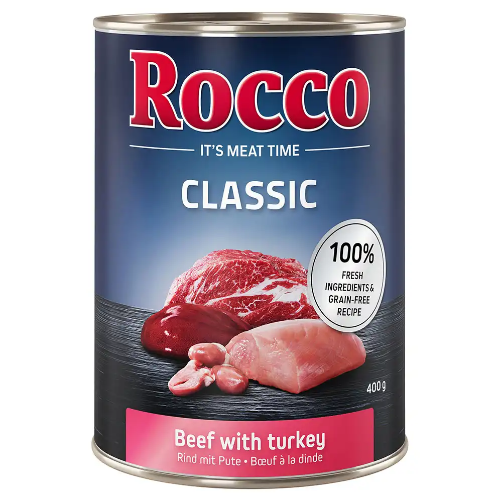 Rocco Classic 6 x 400 g - Vacuno con pavo