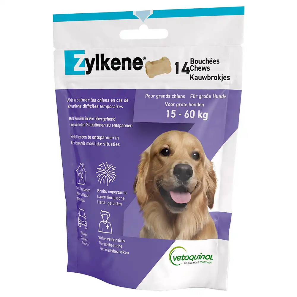 Zylkene Chews tranquilizante natural para perros - Perros grandes (14 uds.)