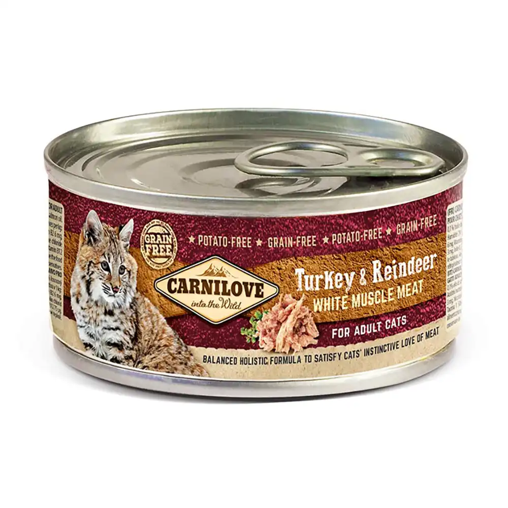 Carnilove Adult 1 x 100 g comida húmeda para gatos - Pavo y reno