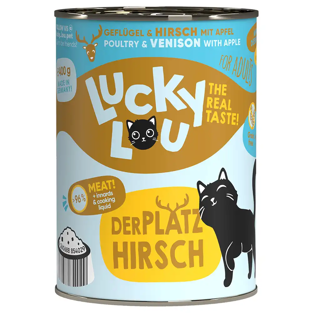 Lucky Lou Adulto 6 x 400 g - Aves de corral y venado