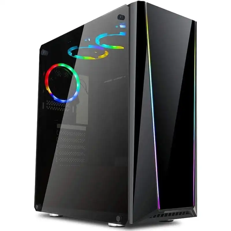 Redragon Tailgate RGB Mid Tower Cristal Templado USB 3.2 Negra