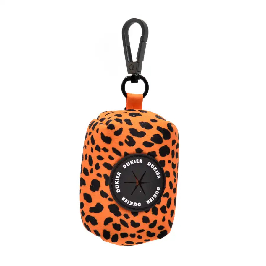 Dukier Cheetah Porta Bolsas con Mosquetón para perros