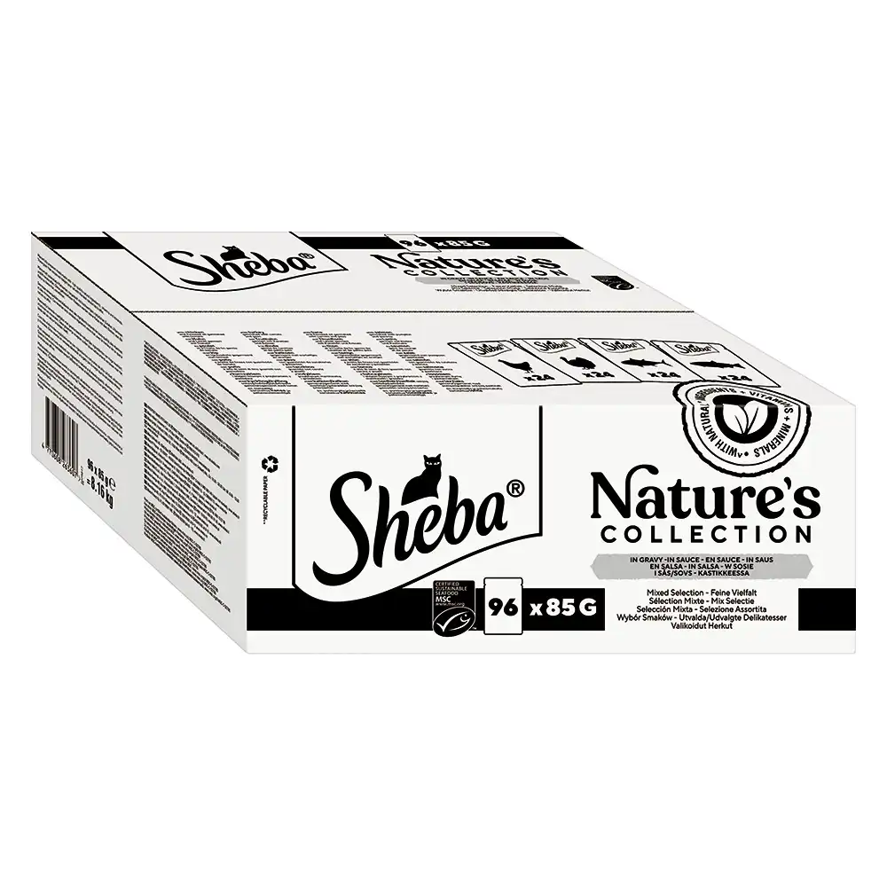 Sheba Nature's Collection en salsa 96 x 85 g para gatos - Deliciosa variedad