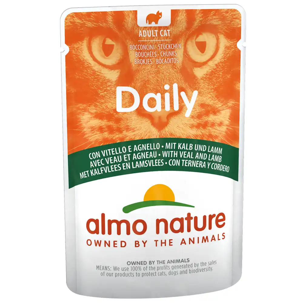 Almo Nature Daily Menu 6 x 70 g - Ternera y cordero