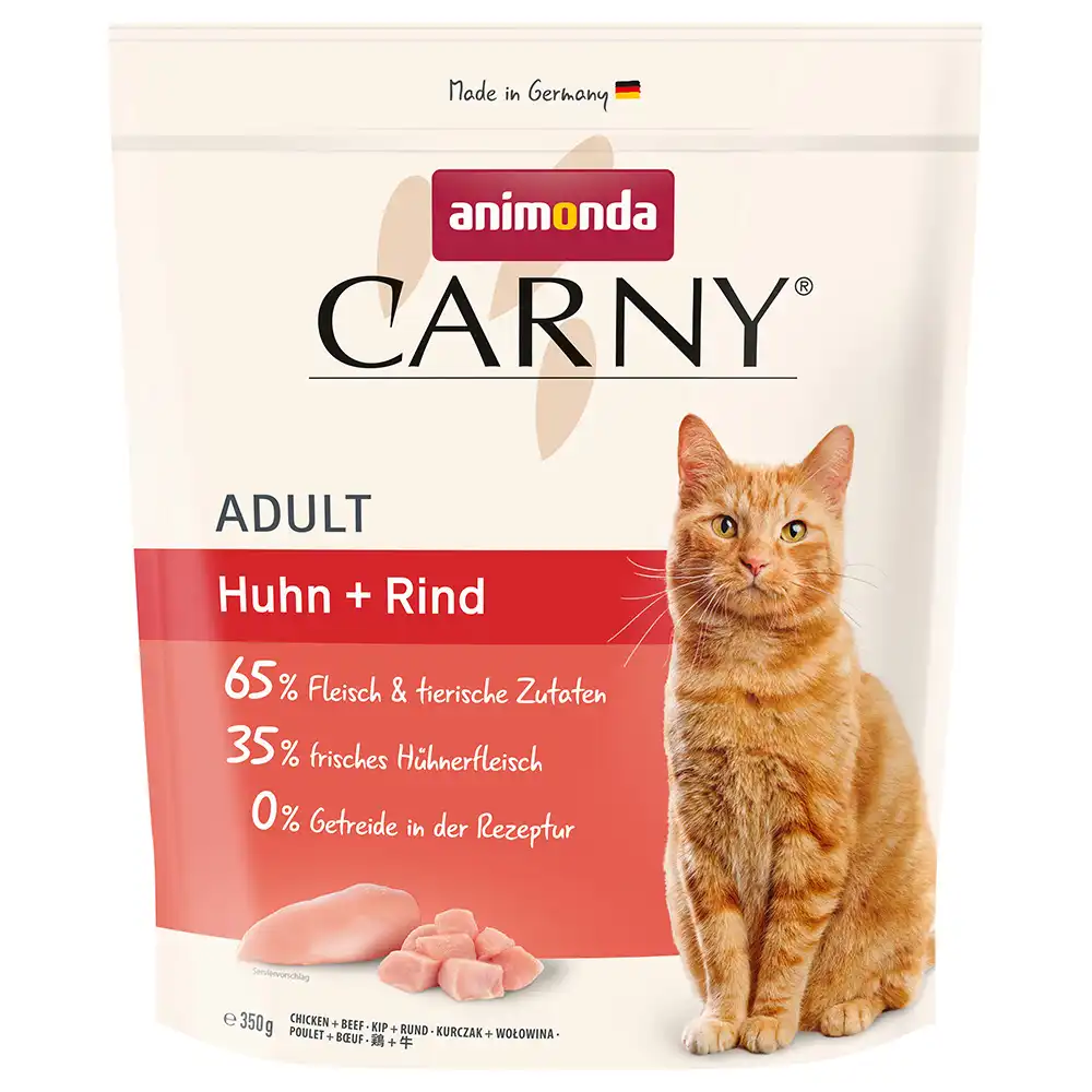 Animonda Carny Adult con pollo y vacuno pienso para gatos - 350 g