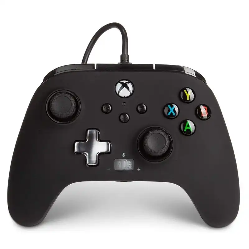 Power A Mando con Cable Negro para Xbox Series X / S / Xbox One / PC