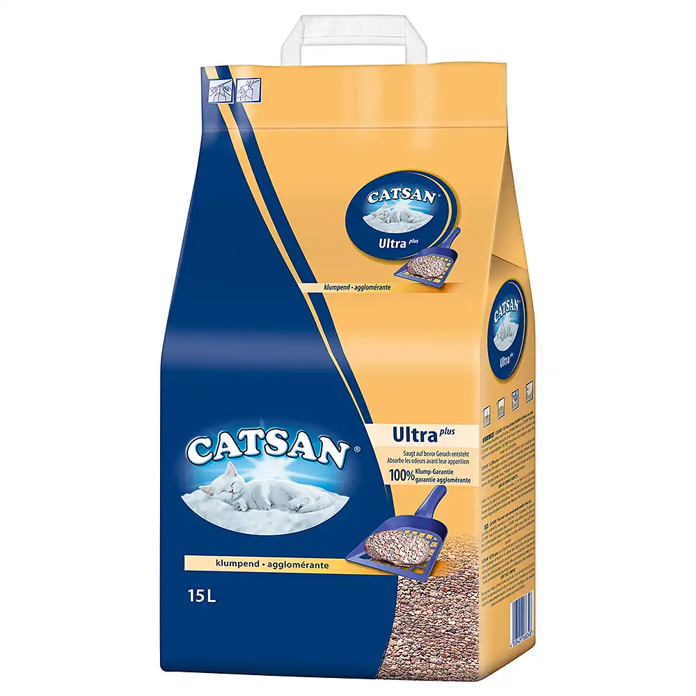 Catsan Ultra arena aglomerante inodora - 15 l