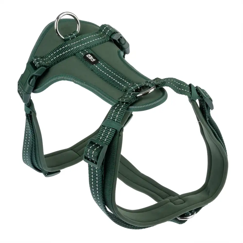 Arnés TIAKI Neoprene verde para perros - L: 52 - 88 cm contorno de pecho