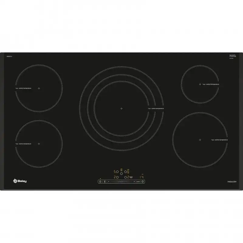 Balay 3EB997LU Placa de Inducción 5 Zonas 90cm Negro con Bisel