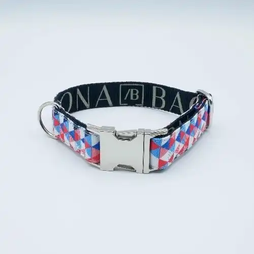 Baona collar doheny de nylon reciclado multicolor para perros