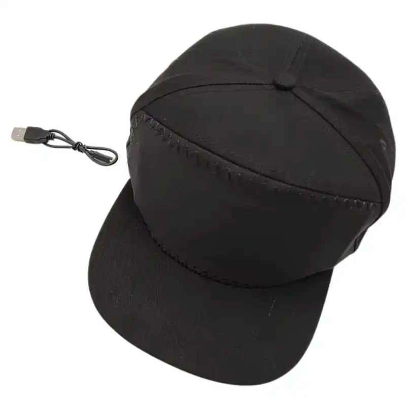 Klack Gorra de Beisbol LED con Frontal Programable Bluetooth Negra