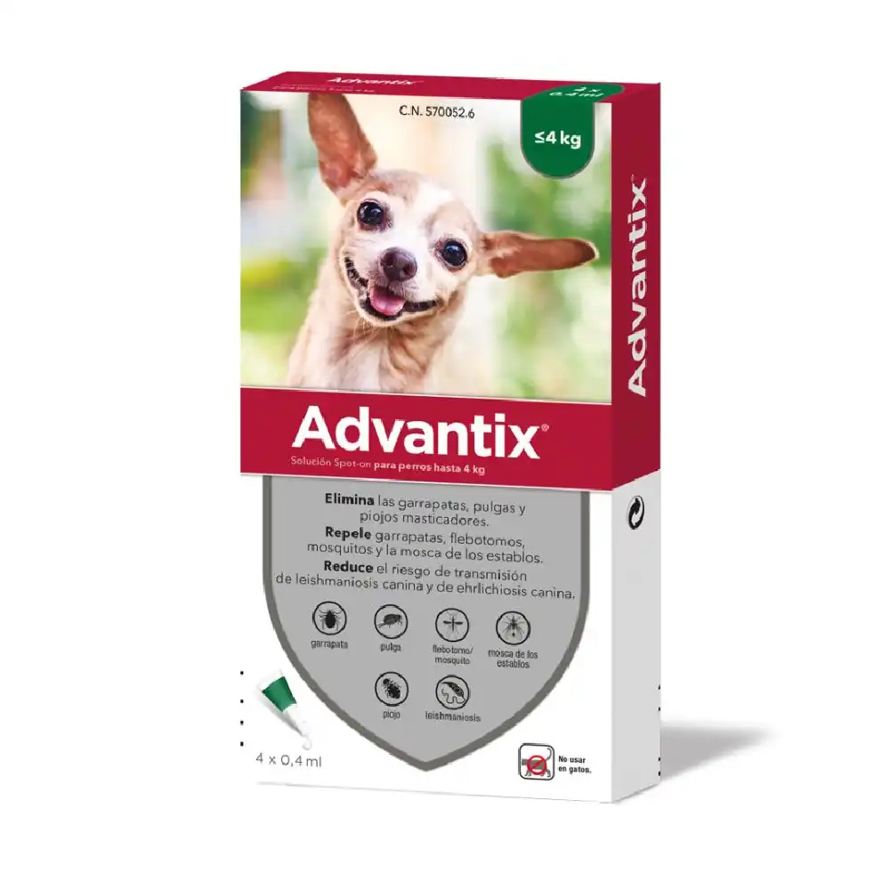 Advantix Spot-On (0-4 Kg) 4 unid.