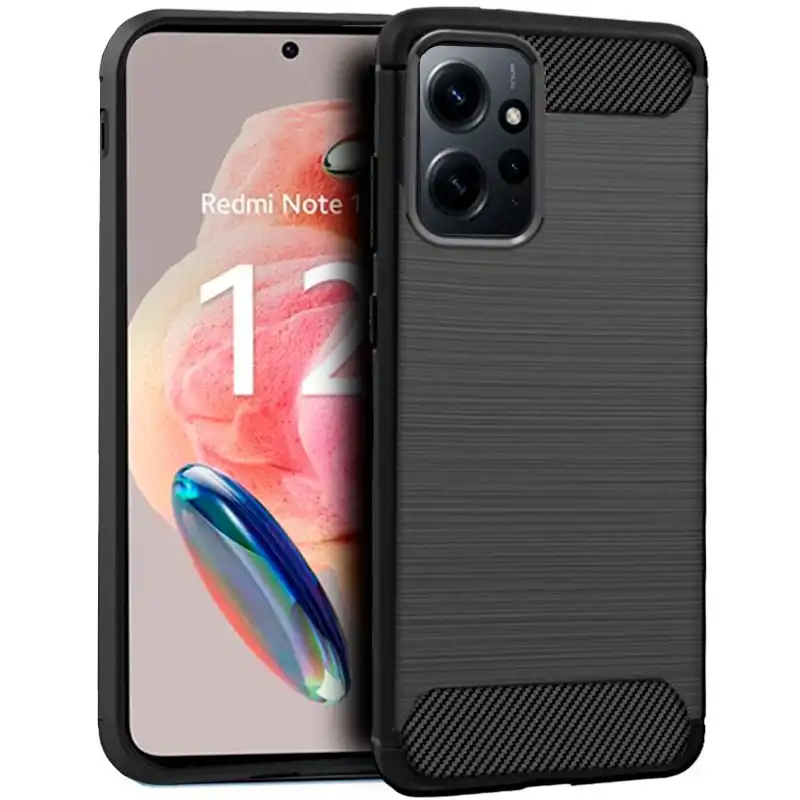 Cool Carcasa Carbón Negro para Xiaomi Redmi Note 12