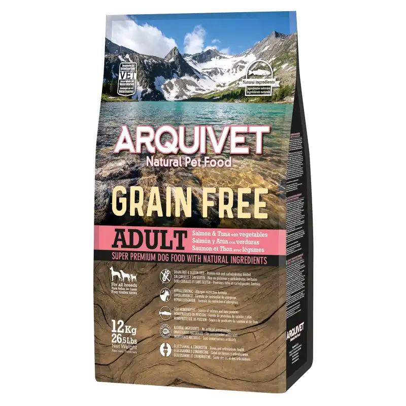 Arquivet Pienso para Perros Grain Free Salmon y Atun 2 KG