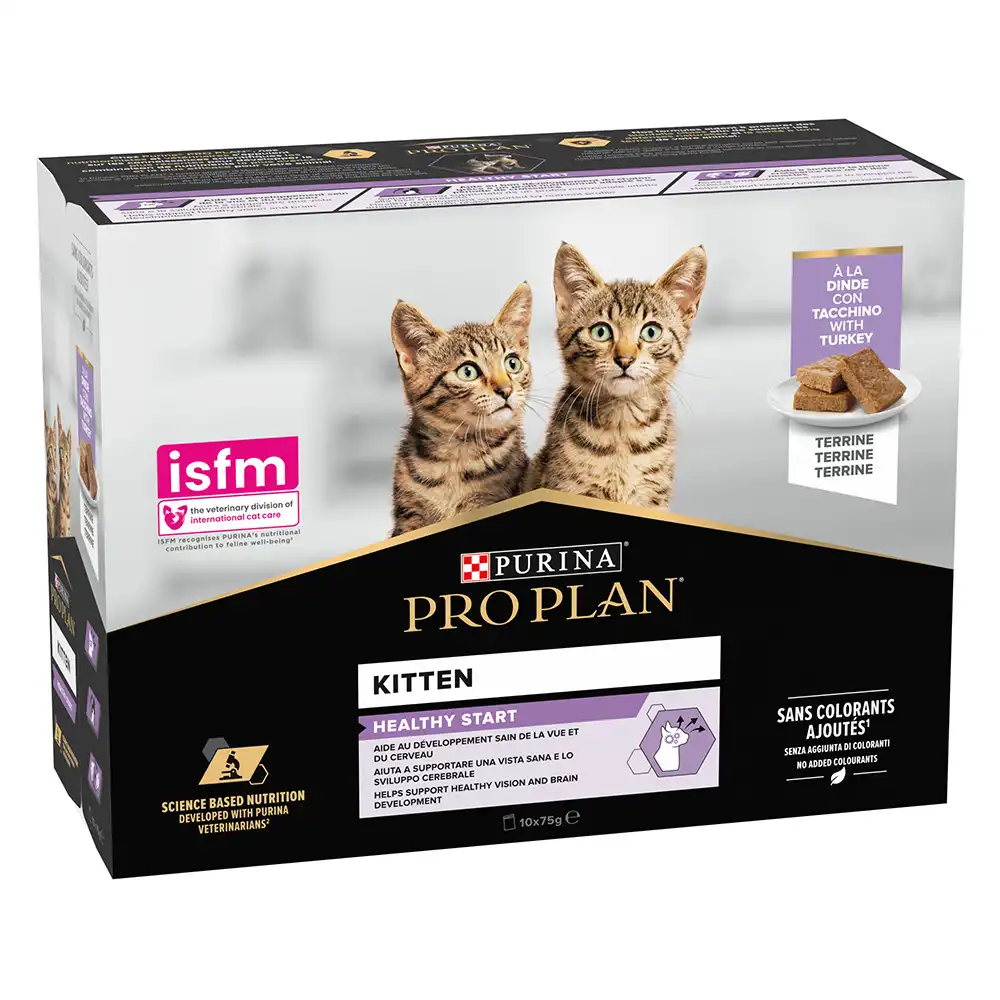 Purina Pro Plan Junior 10 x 85 g en sobres - Pavo