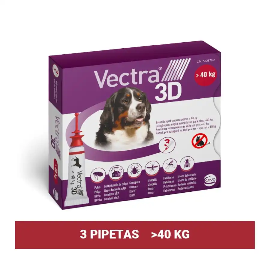 Vectra 3D Pipetas Antiparasitarias para perros