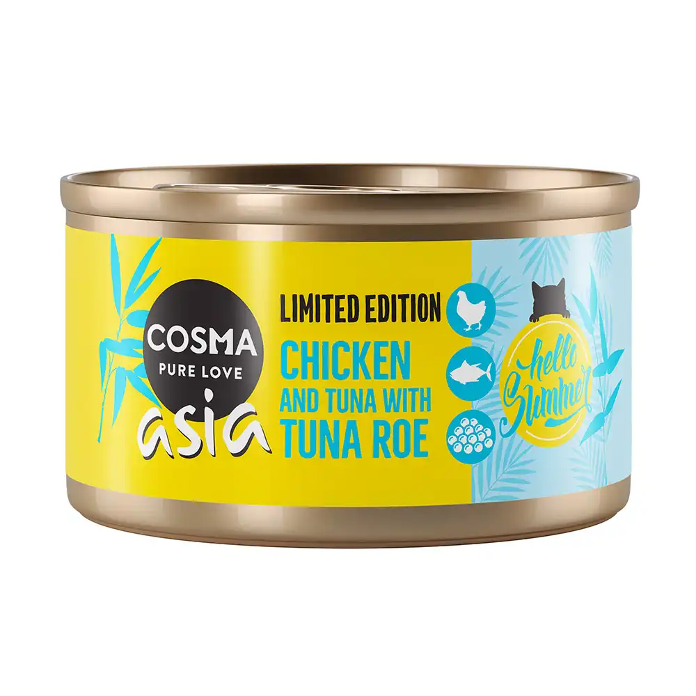 Cosma Asia Summer Edition - Pollo con atún y huevas de atún - 6 x 85 g