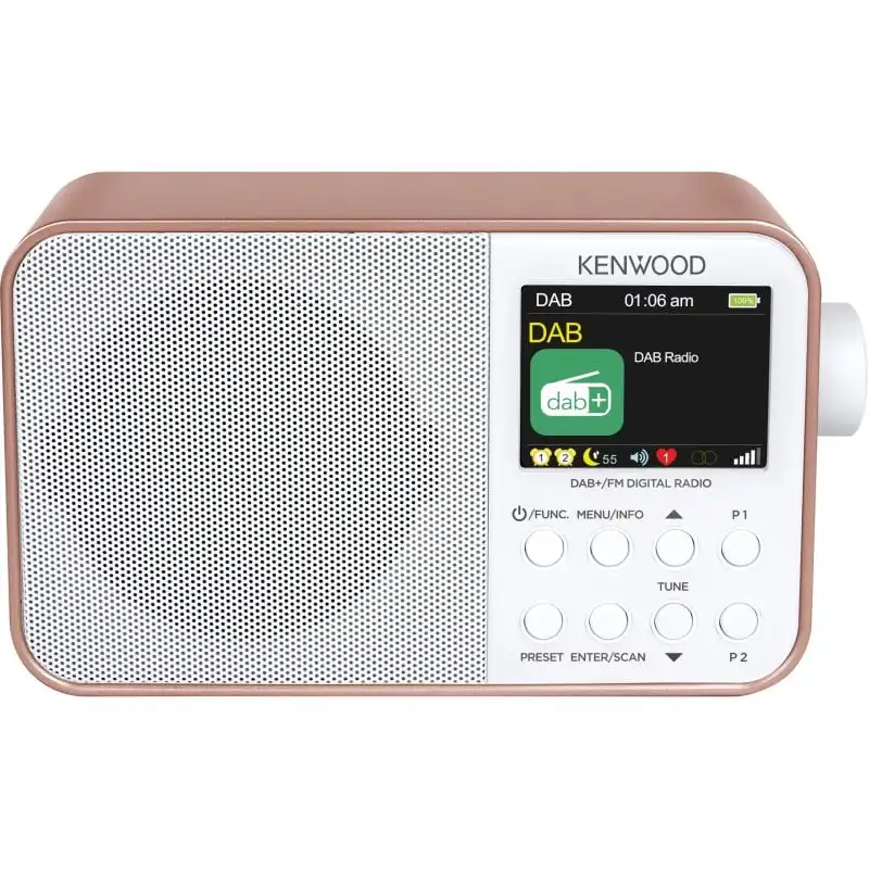 Kenwood CR-M30DAB-R Radio Portátil Bluetooth Rosa