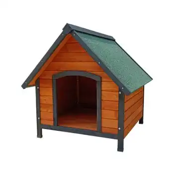 Caseta De Perro Pequeño De Madera Gardiun Sweet 76x72x76 Cm Con Tejado A 2 Aguas