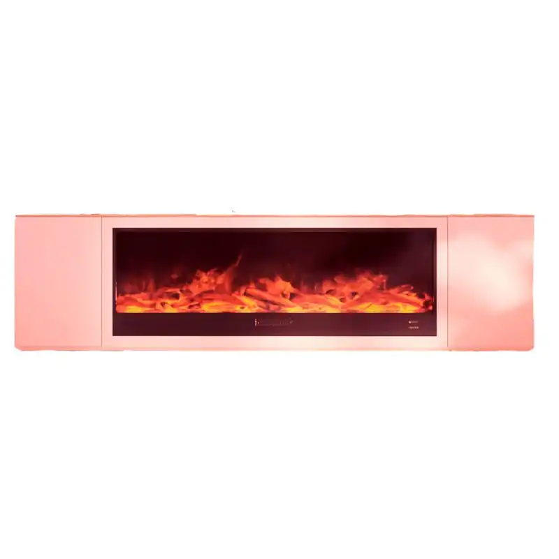 Chimenea Móvil Y Electrica 1500w Chimenea Móvil Meda 108 Gris