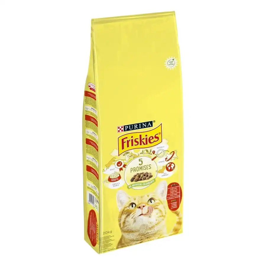 Friskies Adult Buey con Pollo y Verduras pienso para gatos