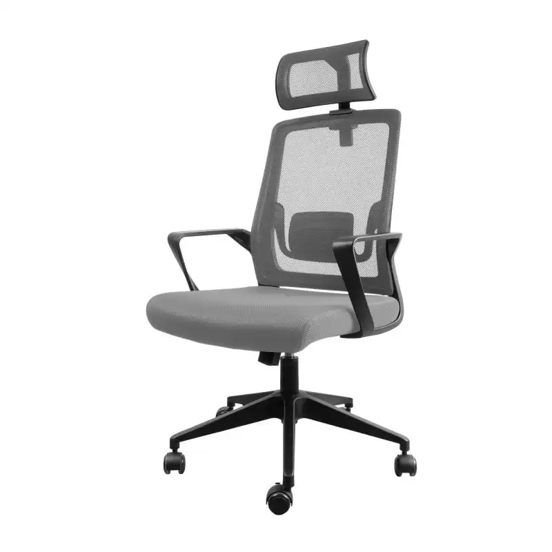 Mars Gaming MGC-ERGOLITE Silla Gaming Ergonómica Malla Transpirable y Soporte Lumbar Acero Gris