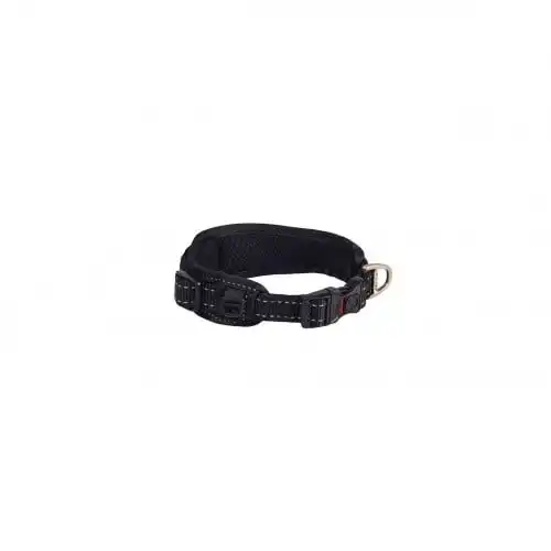 Rogz padded collar acolchado negro para perros