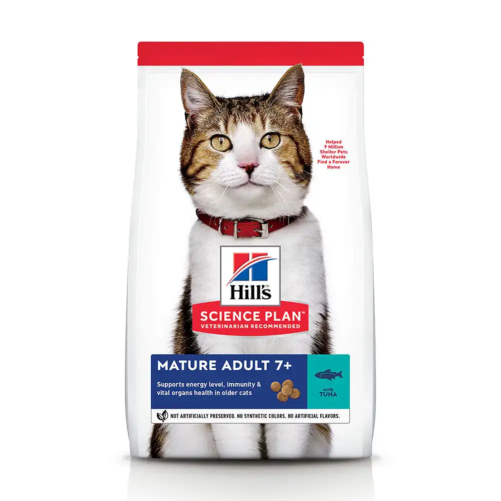 Hill's Mature Adult con atún pienso para gatos - 1,5 kg