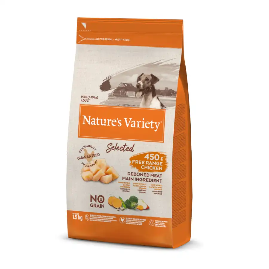 Nature's Variety Adult Mini Selected Pollo pienso para perros