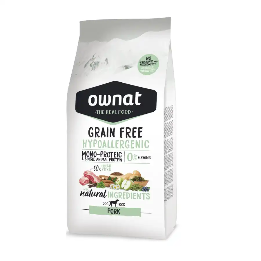 Ownat Grain Free Hypoallergenic Cerdo pienso para perros