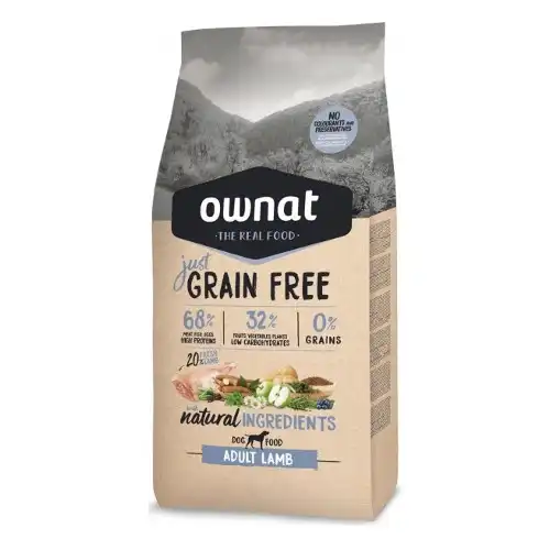 Ownat Just Grain Free Adult Cordero pienso para perros